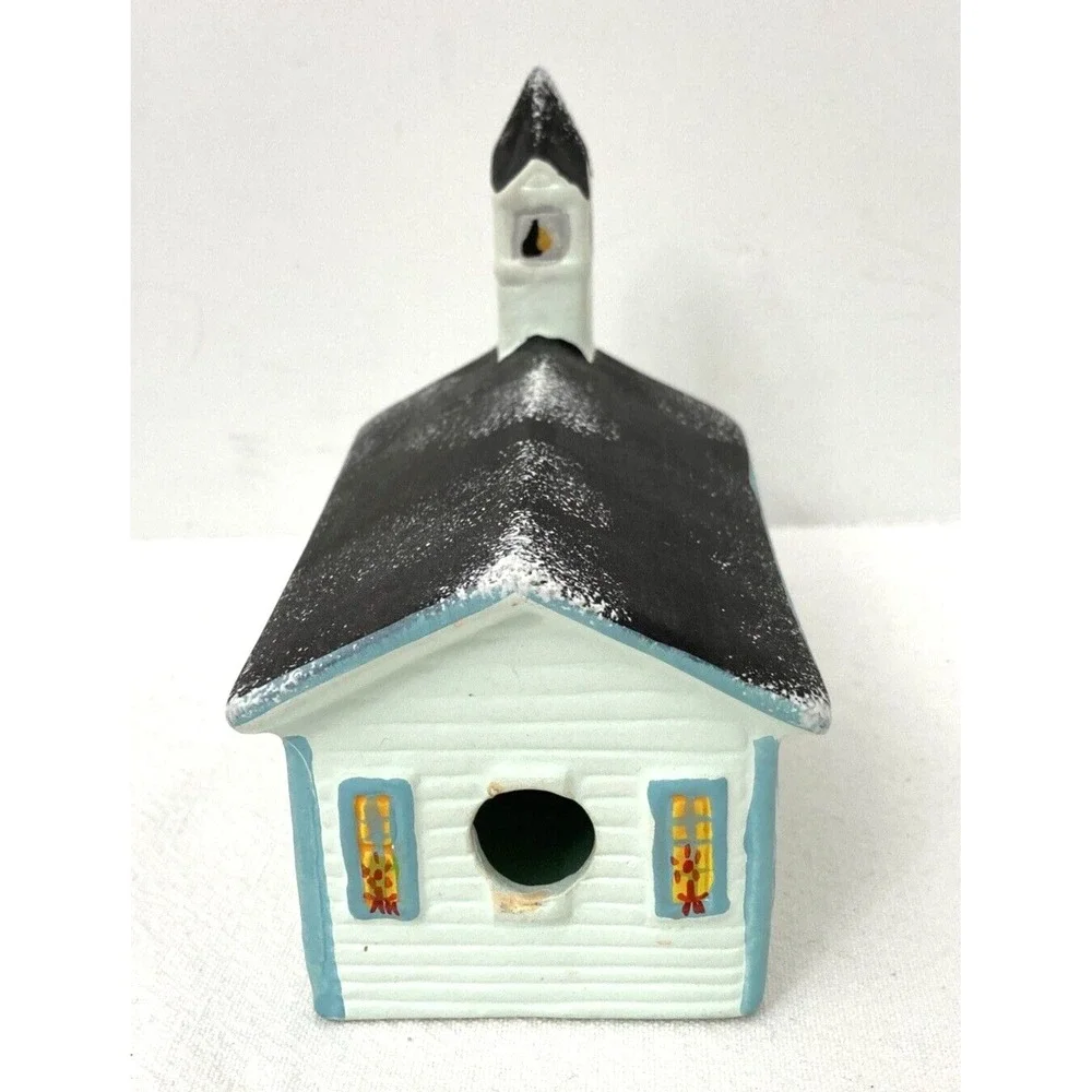 Silvestri Ceramic Christmas Village Church House Seasonal Holiday Vintage